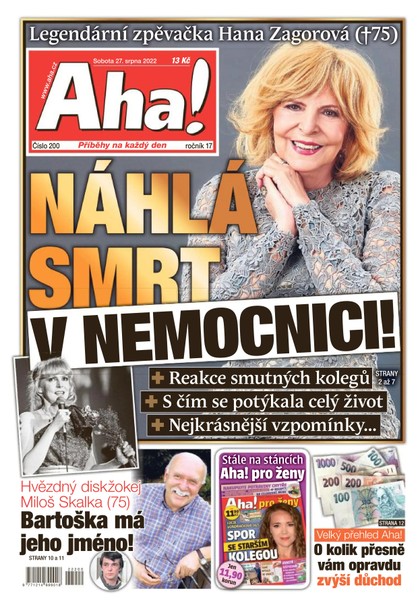 E-magazín Aha! - 27.8.2022 - CZECH NEWS CENTER a. s.