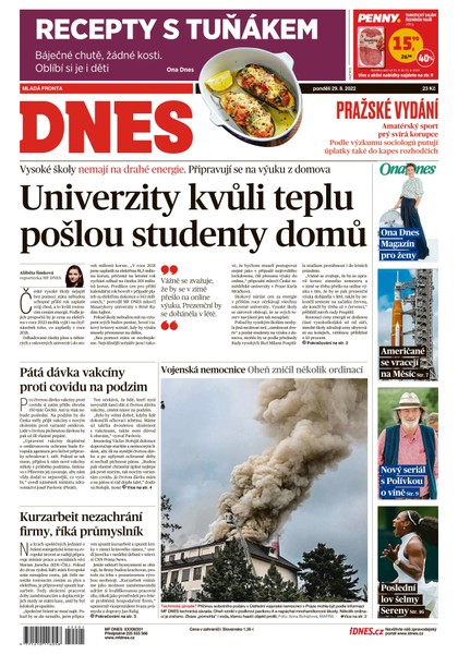E-magazín MF DNES - 29.8.2022 - MAFRA, a.s.