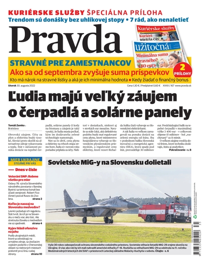 E-magazín Denník Pravda 30. 8. 2022 - OUR MEDIA SR a. s.