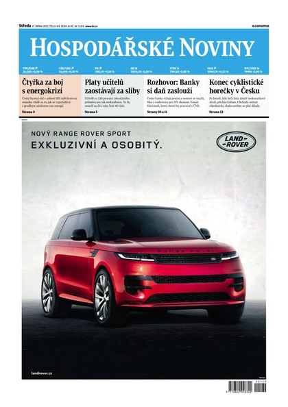 E-magazín HN 169 - 31.8.2022 - Economia, a.s.