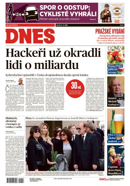 E-magazín MF DNES - 31.8.2022 - MAFRA, a.s.