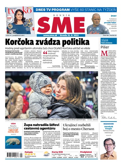 E-magazín SME 31-8-2022 - Petit Press, a.s. 