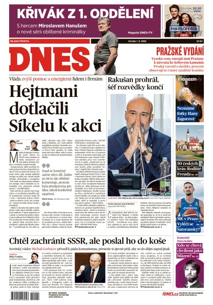 E-magazín MF DNES - 1.9.2022 - MAFRA, a.s.