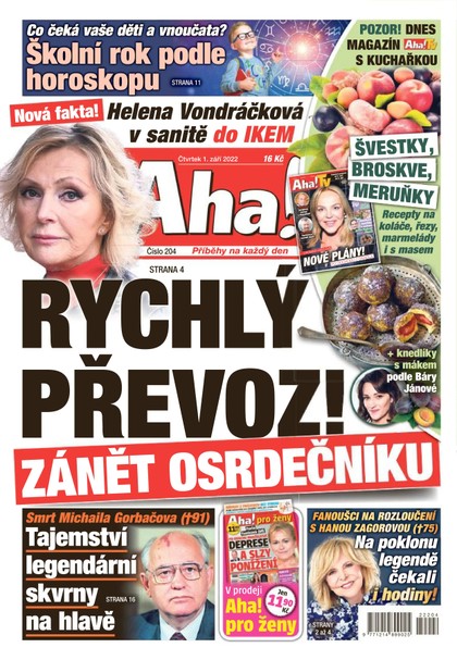 E-magazín Aha! - 1.9.2022 - CZECH NEWS CENTER a. s.