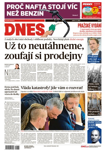 E-magazín MF DNES - 2.9.2022 - MAFRA, a.s.