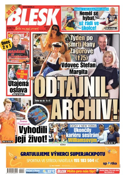 E-magazín BLESK - 3.9.2022 - CZECH NEWS CENTER a. s.