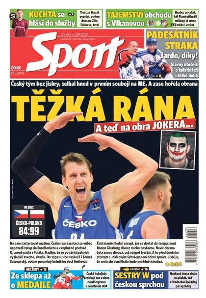 E-magazín Sport - 3.9.2022 - CZECH NEWS CENTER a. s.