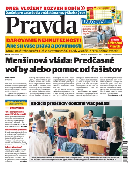 E-magazín Denník Pravda 6. 9. 2022 - OUR MEDIA SR a. s.