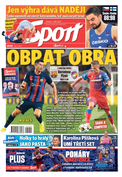 E-magazín Sport - 7.9.2022 - CZECH NEWS CENTER a. s.