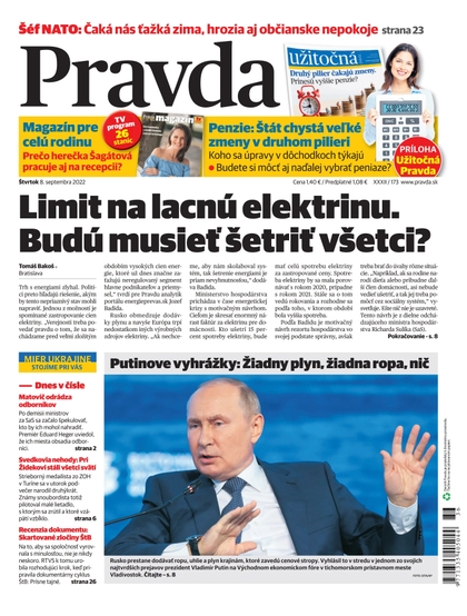 E-magazín Denník Pravda 8. 9. 2022 - OUR MEDIA SR a. s.
