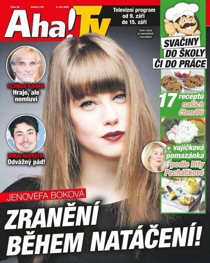 E-magazín Příloha Aha! s TV magazínem - 8.9.2022 - CZECH NEWS CENTER a. s.