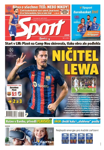 E-magazín Sport - 8.9.2022 - CZECH NEWS CENTER a. s.