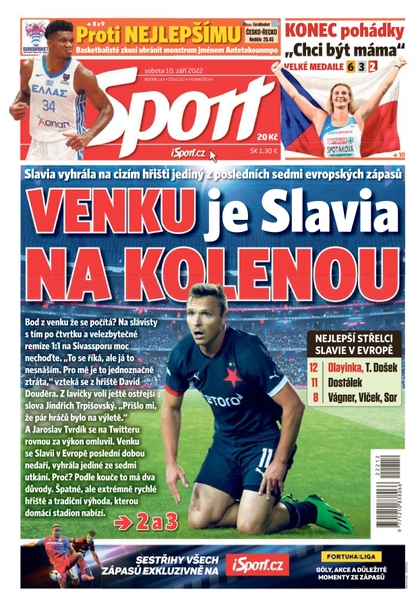 E-magazín Sport - 10.9.2022 - CZECH NEWS CENTER a. s.