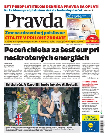 E-magazín Denník Pravda 12. 9. 2022 - OUR MEDIA SR a. s.