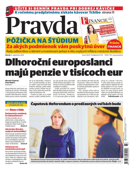 E-magazín Denník Pravda 13. 9. 2022 - OUR MEDIA SR a. s.