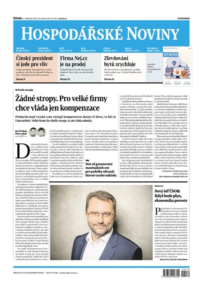 E-magazín HN 179 - 14.09.2022  - Economia, a.s.