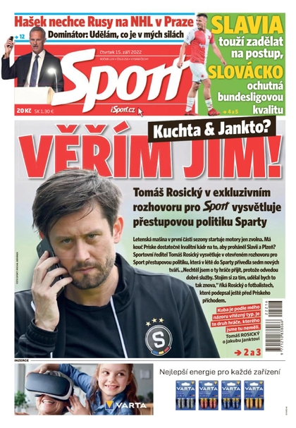 E-magazín Sport - 15.9.2022 - CZECH NEWS CENTER a. s.