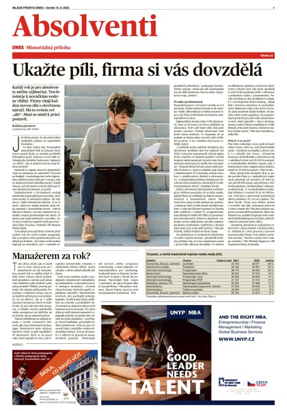 E-magazín MF DNES extra Pardubický - 15.9.2022 - MAFRA, a.s.