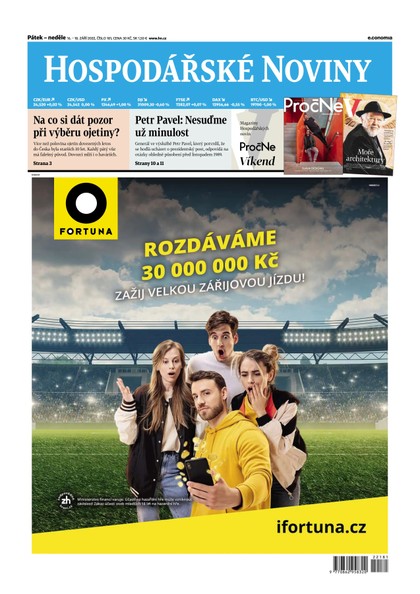 E-magazín HN 181 - 16.09.2022  - Economia, a.s.