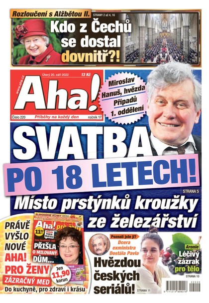 E-magazín Aha! - 20.9.2022 - CZECH NEWS CENTER a. s.
