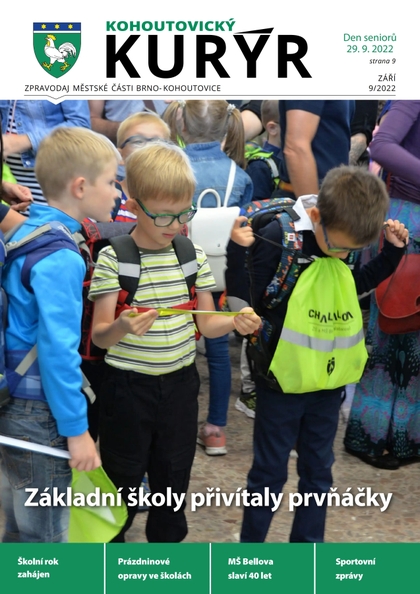 E-magazín Kohoutovický Kurýr - 09/2022 - Městská část Brno Kohoutovice