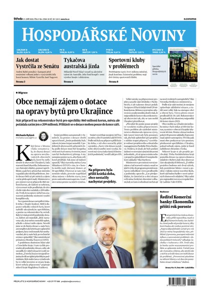 E-magazín HN 184 - 21.09.2022  - Economia, a.s.