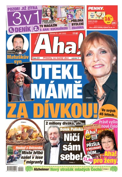 E-magazín Aha! - 21.9.2022 - CZECH NEWS CENTER a. s.