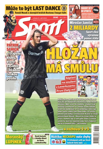 E-magazín Sport - 21.9.2022 - CZECH NEWS CENTER a. s.