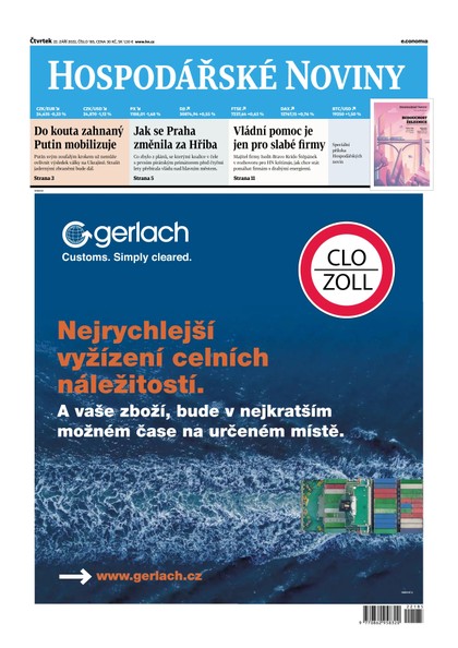 E-magazín HN 185 - 22.09.2022  - Economia, a.s.