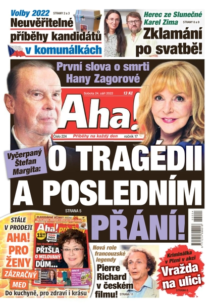 E-magazín Aha! - 24.9.2022 - CZECH NEWS CENTER a. s.