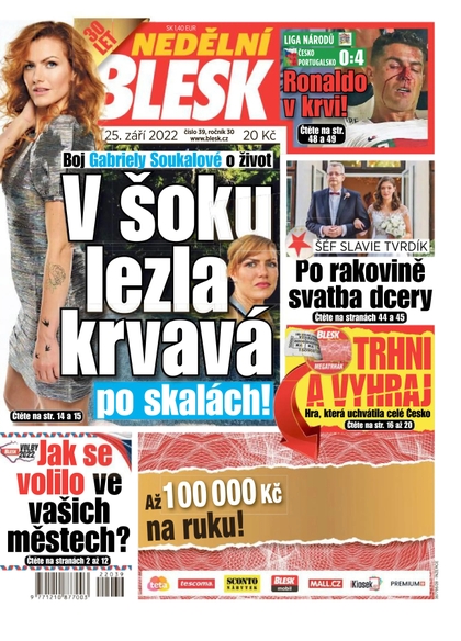 E-magazín NEDĚLNÍ BLESK - 25.9.2022 - CZECH NEWS CENTER a. s.