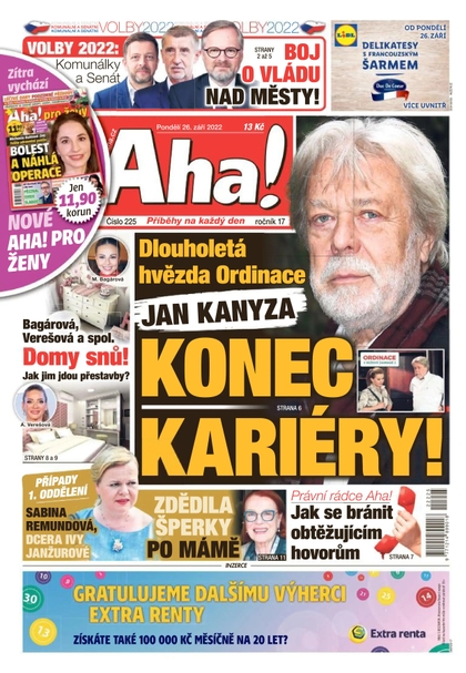 E-magazín Aha! - 26.9.2022 - CZECH NEWS CENTER a. s.