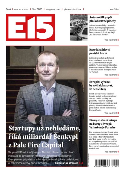 E-magazín E15 - 30.9.2022 - CZECH NEWS CENTER a. s.