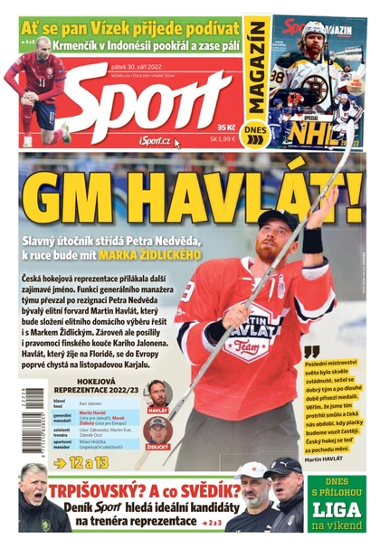 E-magazín Sport - 30.9.2022 - CZECH NEWS CENTER a. s.