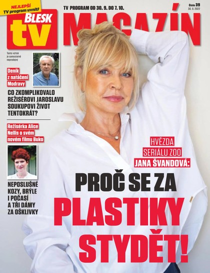 E-magazín Příloha BLESK s TV magazínem - 30.9.2022 - CZECH NEWS CENTER a. s.