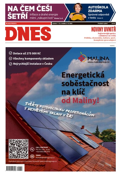 E-magazín MF DNES - 1.10.2022 - MAFRA, a.s.