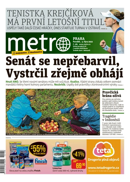E-magazín METRO - 3.10.2022 - MAFRA, a.s.