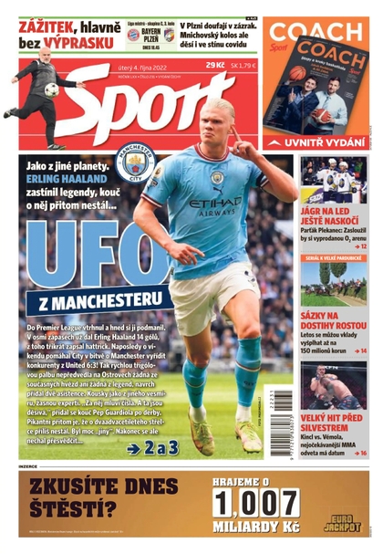 E-magazín Sport - 4.10.2022 - CZECH NEWS CENTER a. s.