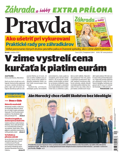 E-magazín Denník Pravda 5. 10. 2022 - OUR MEDIA SR a. s.