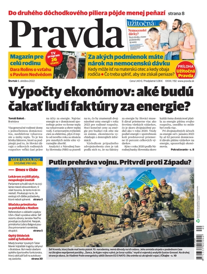 E-magazín Denník Pravda 6. 10. 2022 - OUR MEDIA SR a. s.