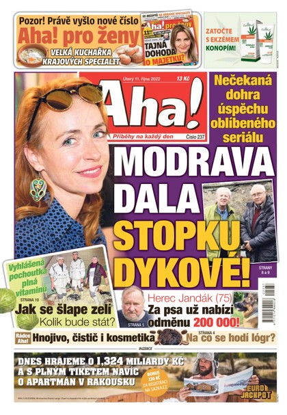 E-magazín Aha! - 11.10.2022 - CZECH NEWS CENTER a. s.