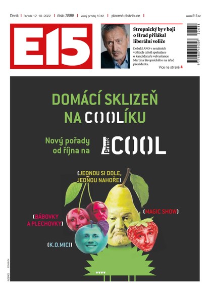 E-magazín E15 - 12.10.2022 - CZECH NEWS CENTER a. s.