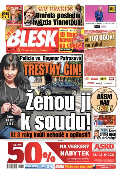 E-magazín BLESK - 15.10.2022 - CZECH NEWS CENTER a. s.