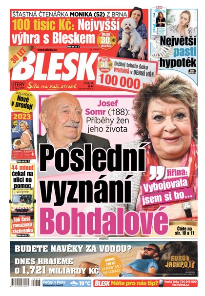 E-magazín BLESK - 18.10.2022 - CZECH NEWS CENTER a. s.