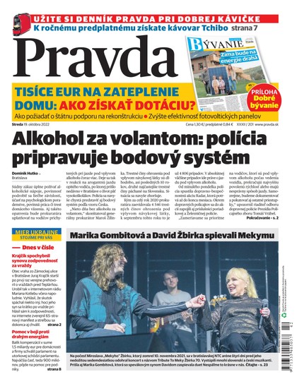 E-magazín Denník Pravda 19. 10. 2022 - OUR MEDIA SR a. s.