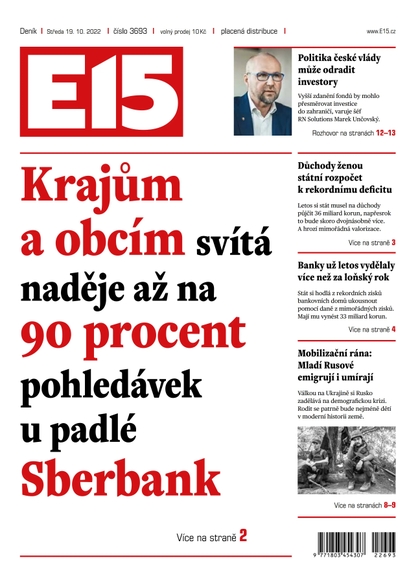 E-magazín E15 - 19.10.2022 - CZECH NEWS CENTER a. s.