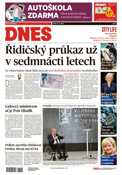 E-magazín MF DNES - 21.10.2022 - MAFRA, a.s.