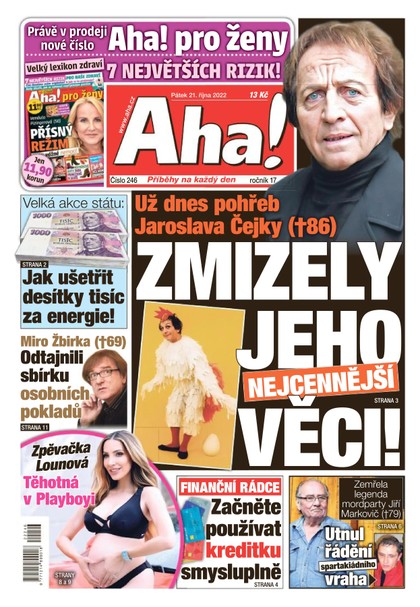 E-magazín Aha! - 21.10.2022 - CZECH NEWS CENTER a. s.