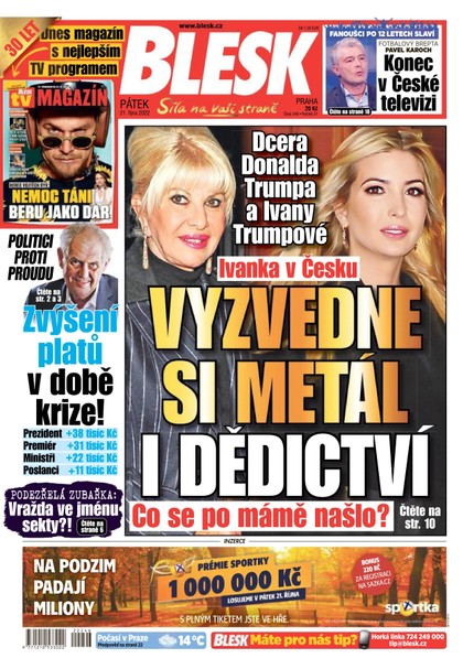 E-magazín BLESK - 21.10.2022 - CZECH NEWS CENTER a. s.