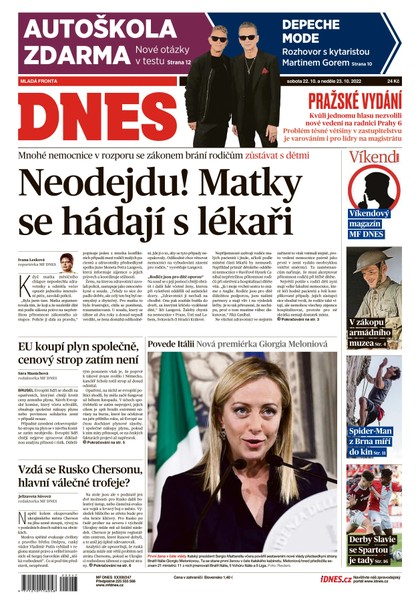 E-magazín MF DNES - 22.10.2022 - MAFRA, a.s.